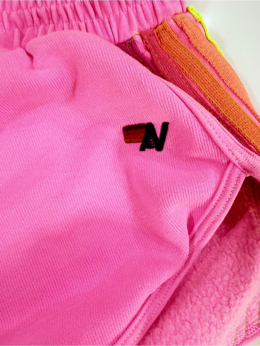 Aviator Nation × Revolve 5
Stripe Jogger Short in Neon Pink - Picture 2 of 5